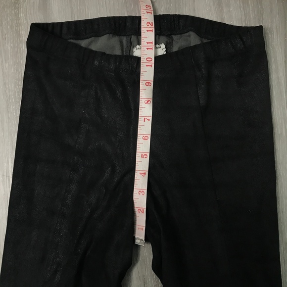 Gary Graham Leather Stretch Pants Black Suede Finish Womens 4 - Picture 8 of 11